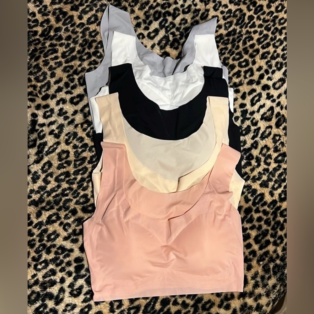 5 pack Seamless padded bralette bundle bra size xl NWT